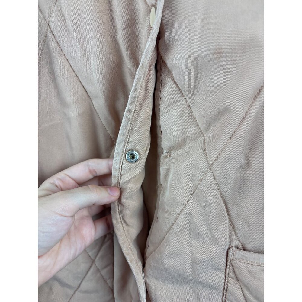 Women’s Rhythm Quilted Beige Button Up Jacket Med… - image 3